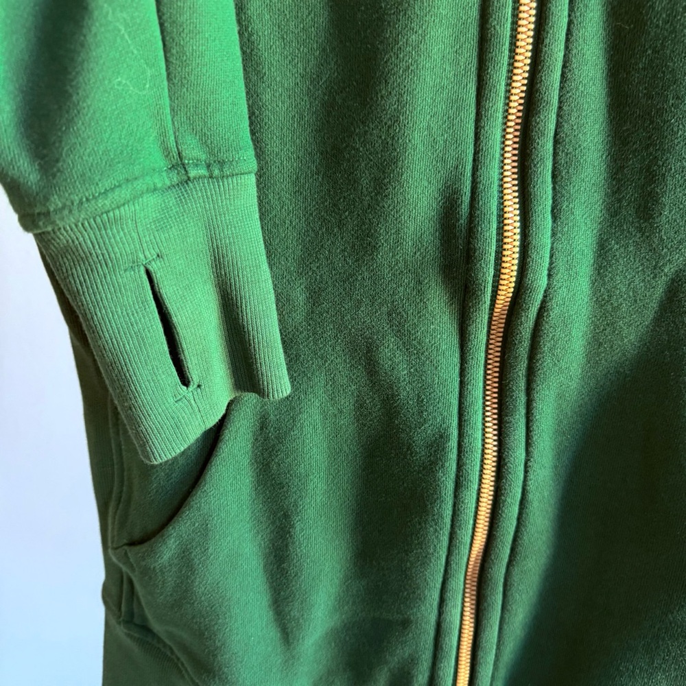 Lululemon Scuba Full-Zip Hoodie, Everglade Green / Gold | Size 6 - Picture 8 of 10